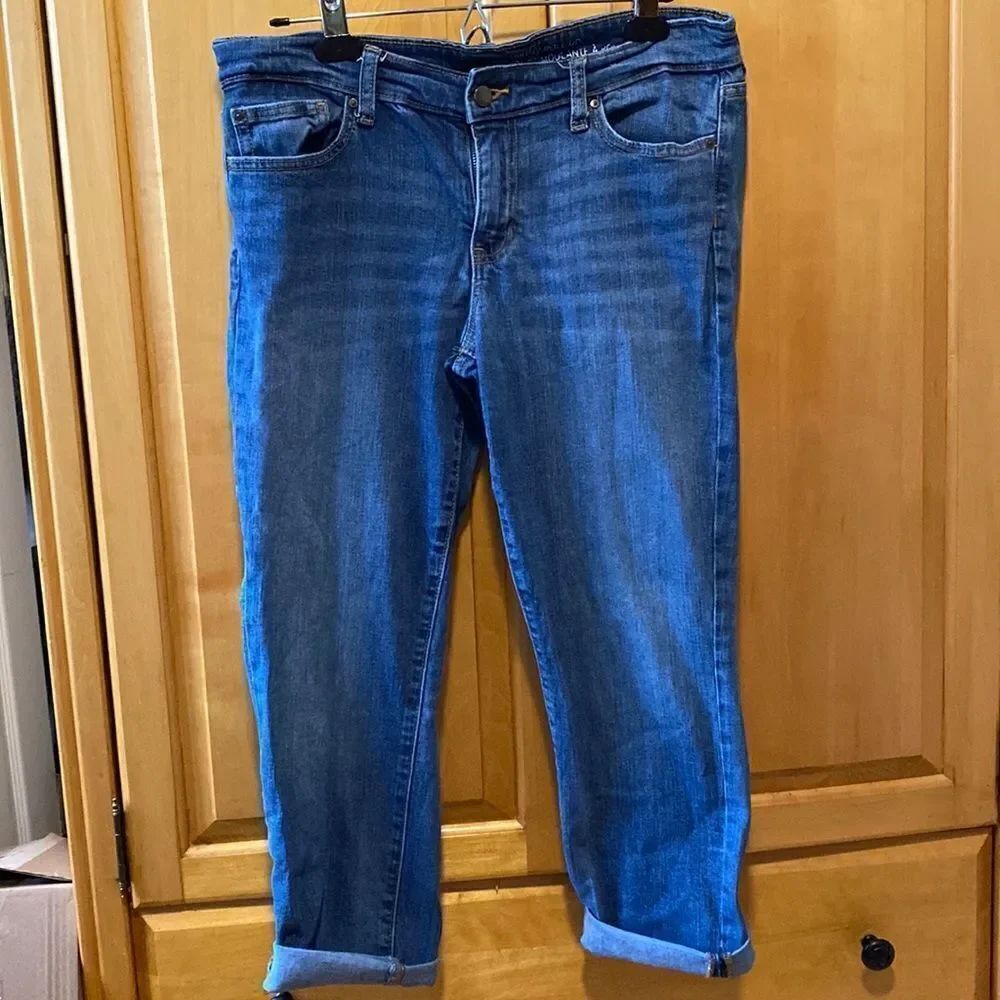 Gap skinny roll up capri 32 inch waist